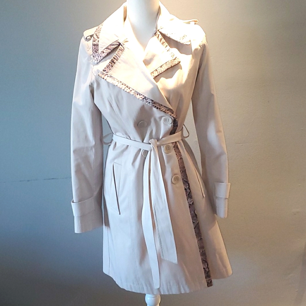 Via Spiga cream trench coat